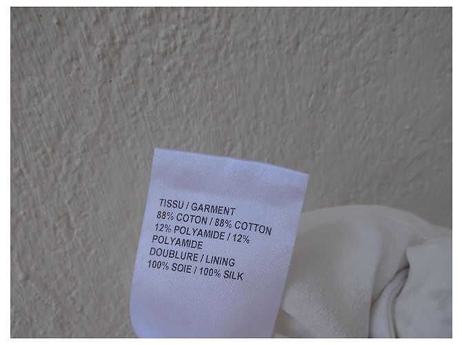 Vestido Chloé Blanco de Algodón y Encaje - vista 10