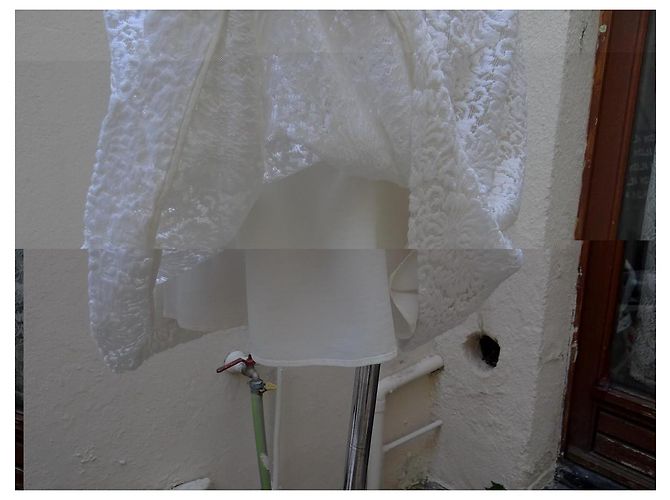 Vestido Chloé Blanco de Algodón y Encaje - vista 6