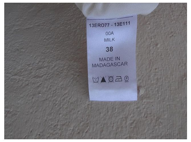 Vestido Chloé Blanco de Algodón y Encaje - vista 9