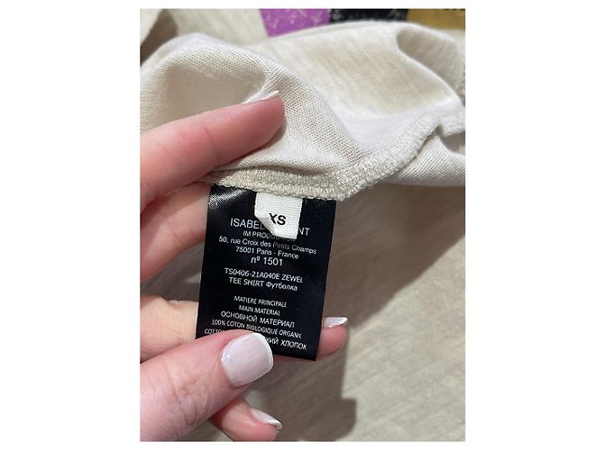 ISABEL MARANT ETOILE Tops T.Internacional XS Algodón Beige - vista 5