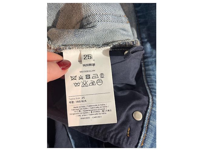 Jeans VALENTINO GARAVANI T.US 25 Cotone Blu - vista 5