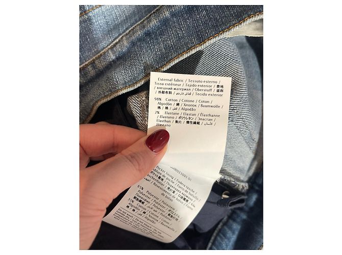 Jeans VALENTINO GARAVANI T.US 25 Cotone Blu - vista 6