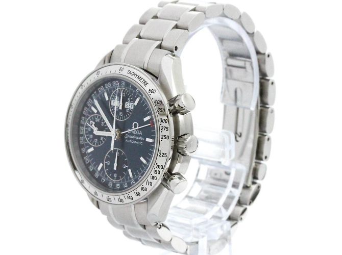 Relógio automático em aço Omega Speedmaster Triple Date - vista 2