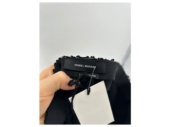 ISABEL MARANT Pantalones T.FR 38 Viscosa Negro - vista 4