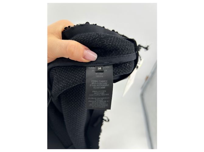 ISABEL MARANT Pantalones T.FR 38 Viscosa Negro - vista 5