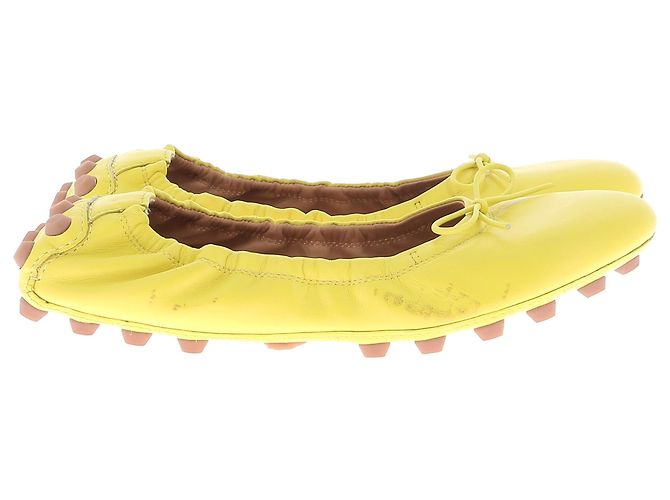 Bailarinas Tod's T.EU 37 Cuero Amarillo - vista 2