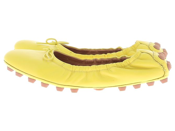 Bailarinas Tod's T.EU 37 Cuero Amarillo - vista 3