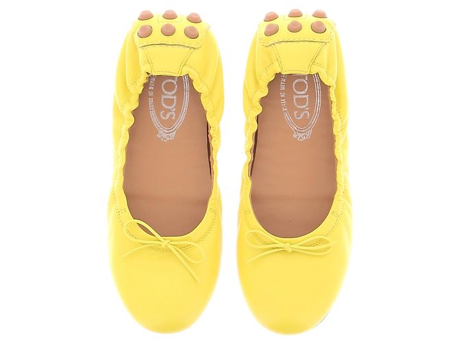 Bailarinas Tod's T.EU 37 Cuero Amarillo - vista 6