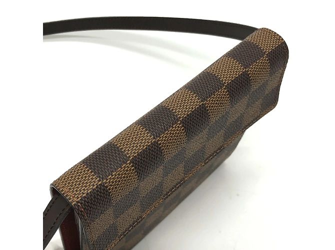 Borsa a spalla in tela Damier Louis Vuitton Marrone - vista 6