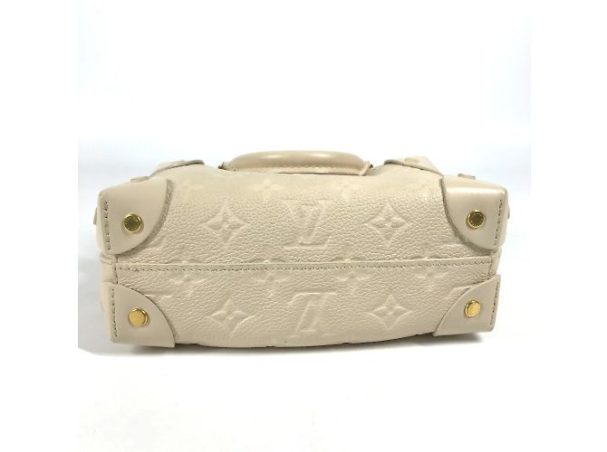Borsa Louis Vuitton Monogram Empreinte Petite Malle Souple Bianco - vista 2