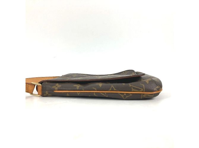 Borsa a Spalla Louis Vuitton Monogram Musette Salsa Marrone - vista 3