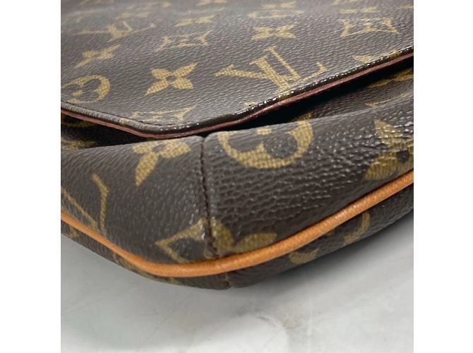 Borsa a Spalla Louis Vuitton Monogram Musette Salsa Marrone - vista 6
