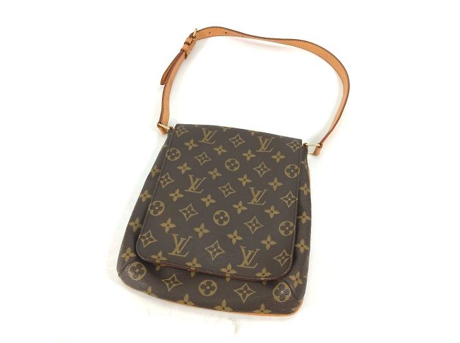 Borsa a Spalla Louis Vuitton Monogram Musette Salsa Marrone - vista 7