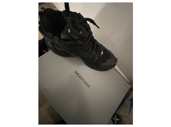 Sneakers Balenciaga in pelle nera Nero - vista 10
