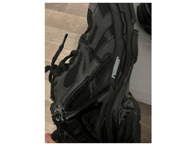 Sneakers Balenciaga in pelle nera Nero - vista 11