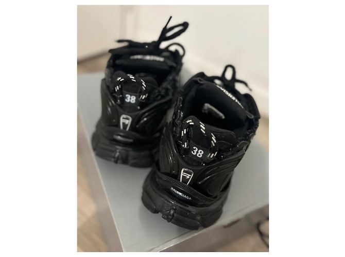 Sneakers Balenciaga in pelle nera Nero - vista 6