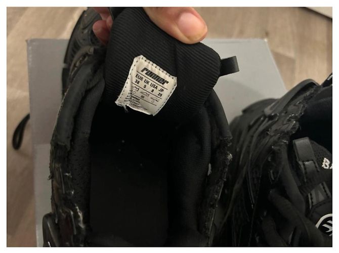 Sneakers Balenciaga in pelle nera Nero - vista 7