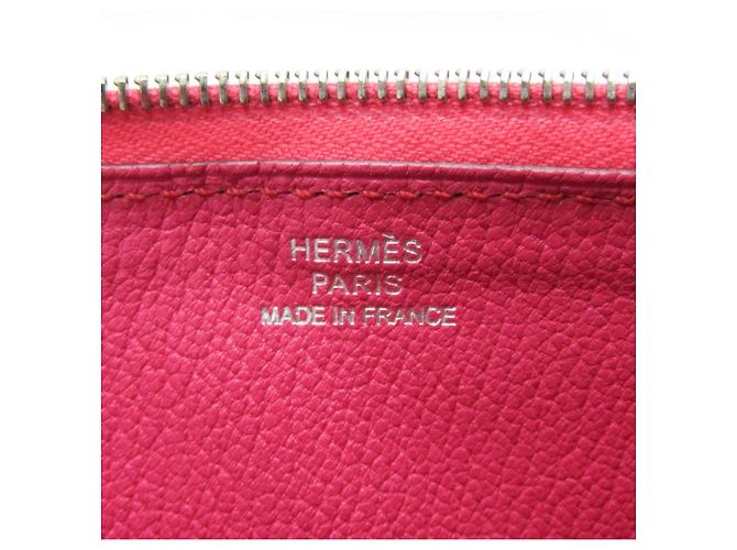 Hermès Cartera Hermes Azap Long de cabra Rosa - vista 11