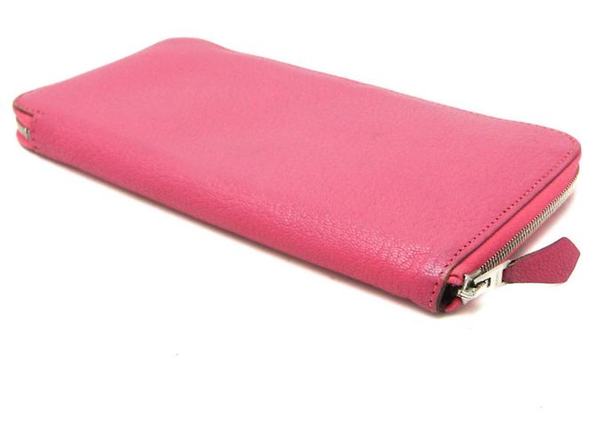Hermès Cartera Hermes Azap Long de cabra Rosa - vista 2