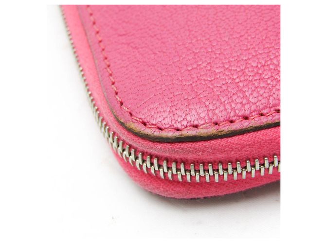 Hermès Cartera Hermes Azap Long de cabra Rosa - vista 8