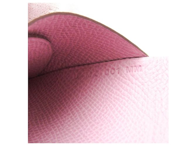 Tarjetero de cuero Epsom Calvi Duo de Hermès Rosa - vista 10
