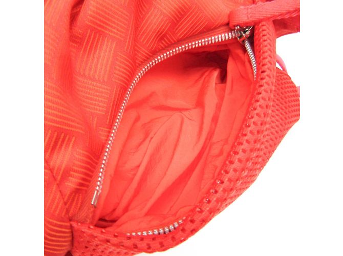 Borsa a spalla in nylon da uomo Bottega Veneta Rosso - vista 10