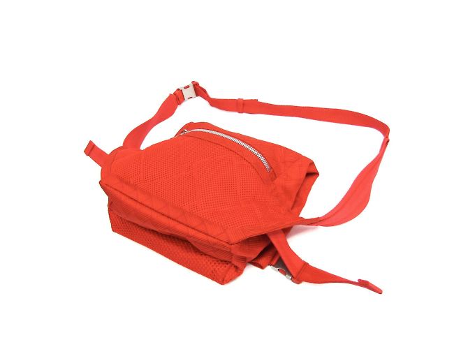 Borsa a spalla in nylon da uomo Bottega Veneta Rosso - vista 2