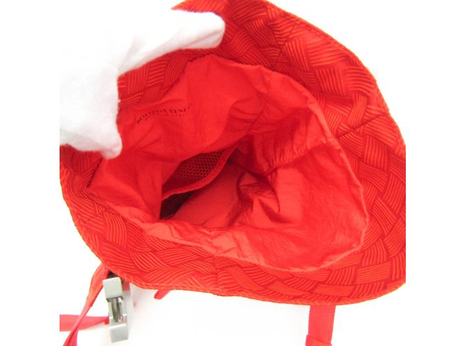 Borsa a spalla in nylon da uomo Bottega Veneta Rosso - vista 3