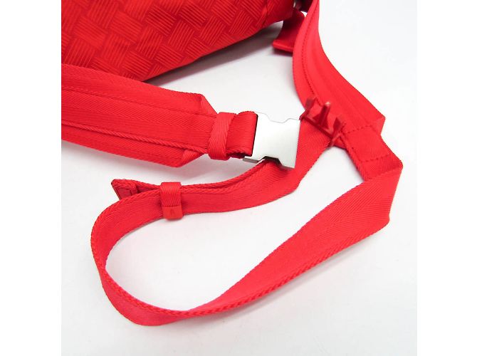 Borsa a spalla in nylon da uomo Bottega Veneta Rosso - vista 7