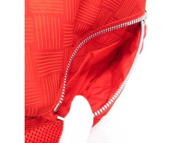 Borsa a spalla in nylon da uomo Bottega Veneta Rosso - vista 9