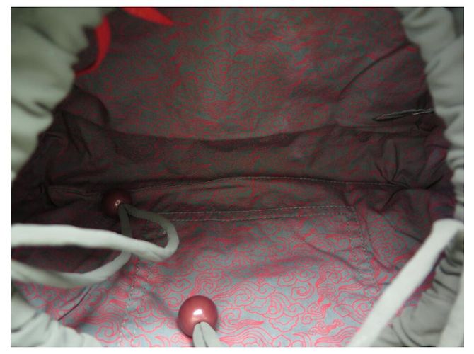 NOVE BORSA A MANO JAMIN PUECH BORSA UCCELLI BORDATURE PAILLETTES ROSSA Multicolore - vista 7