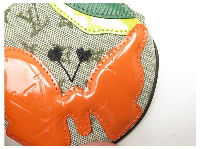PORTE MONNAIE ROND LOUIS VUITTON PAPILLON TOILE IDYLLE MONOGRAM WALLET Vert - vue 6