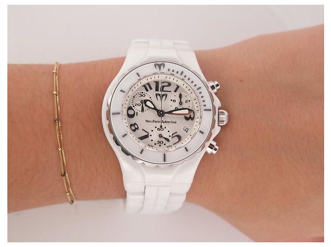 TECHNOMARINE WHITE CERAMIC WATCH TC07060662 39MM QUARTZ CERAMIC WATCH - view 13