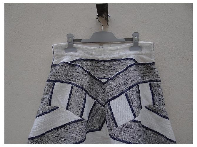 Falda trapezoidal 3.1 Phillip Lim algodón lino Multicolor - vista 2
