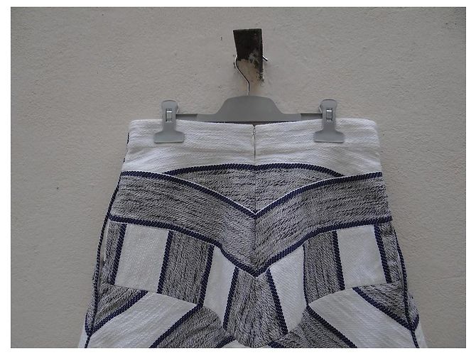 Falda trapezoidal 3.1 Phillip Lim algodón lino Multicolor - vista 7