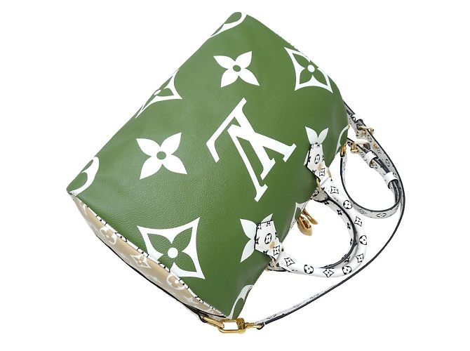 Sac à main Louis Vuitton Monogram Giant Speedy Bandoulière 30 Bleu Vert Monogramme - vue 3