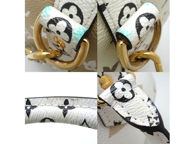 Sac à main Louis Vuitton Monogram Giant Speedy Bandoulière 30 Bleu Vert Monogramme - vue 5