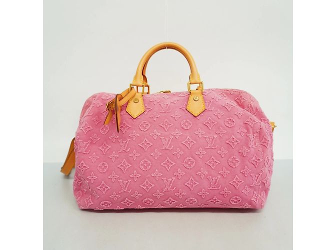 Borsa Louis Vuitton Monogram Stone Speedy Bandoulière 35 Marrone - vista 12