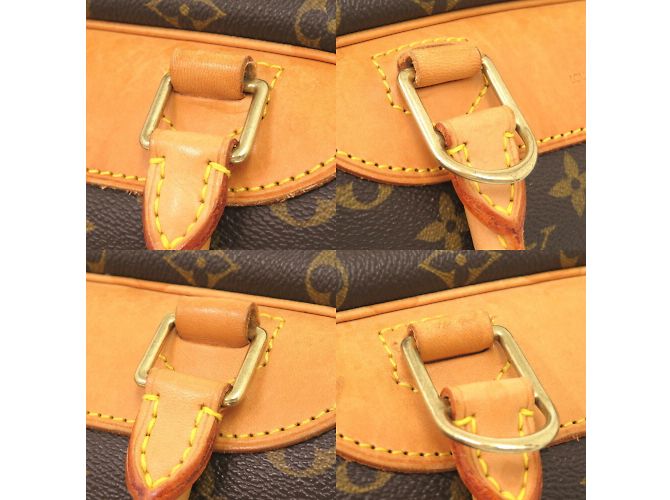 Borsa a mano Monogram Deauville Louis Vuitton Marrone - vista 10