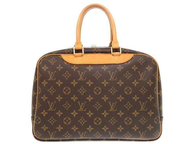 Borsa a mano Monogram Deauville Louis Vuitton Marrone - vista 3