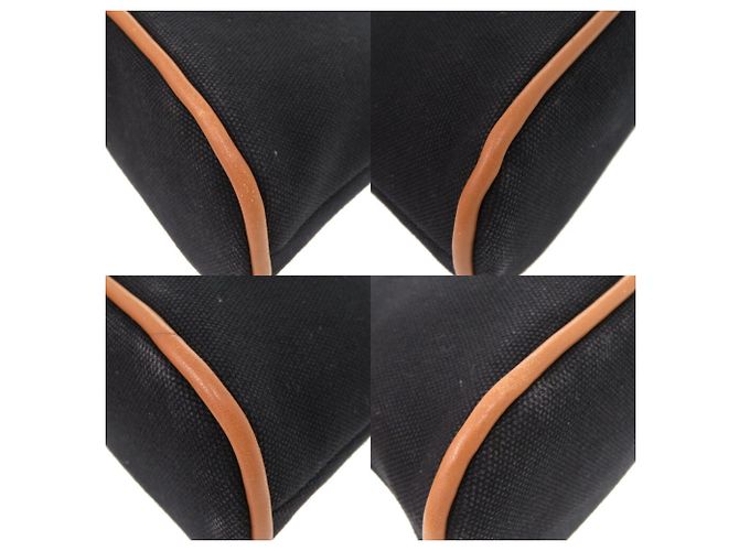 Hermès Pochette Bolide 20 in tela nera Hermes Nero - vista 5