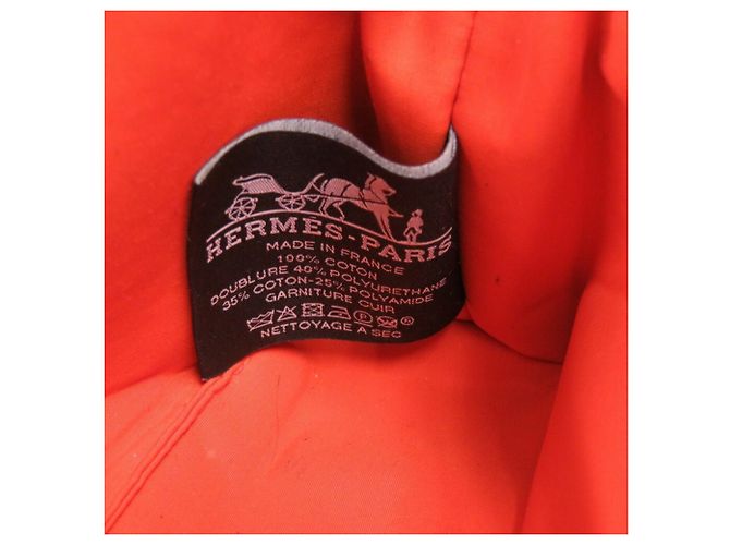 Hermès Pochette Bolide 20 in tela nera Hermes Nero - vista 9