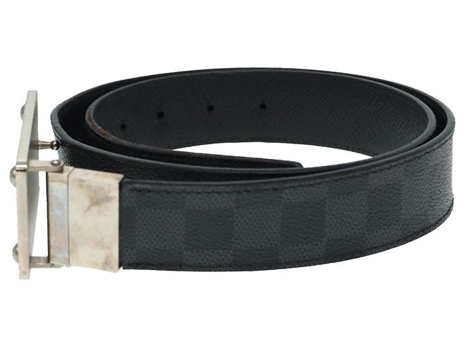 LOUIS VUITTON Cintura Amban Tour Damier Graphite M9632V LV Auth ki4850 Damier ebene - vista 3