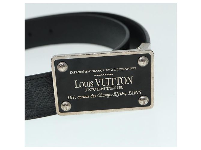 LOUIS VUITTON Cintura Amban Tour Damier Graphite M9632V LV Auth ki4850 Damier ebene - vista 6