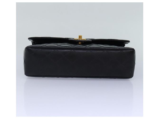 CHANEL Borsa a Spalla Matelassé in Pelle Nera con Catena Dorata CC Auth 88183 Nero D'oro - vista 5