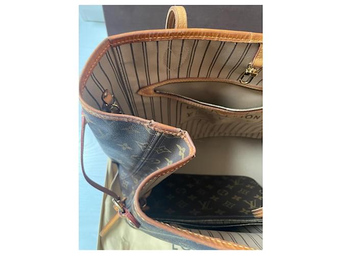 Louis Vuitton Neverfull Mittelmodell Dunkelbraun - Ansicht 10