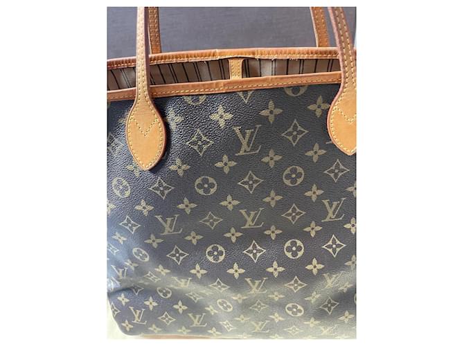 Louis Vuitton Neverfull Mittelmodell Dunkelbraun - Ansicht 14
