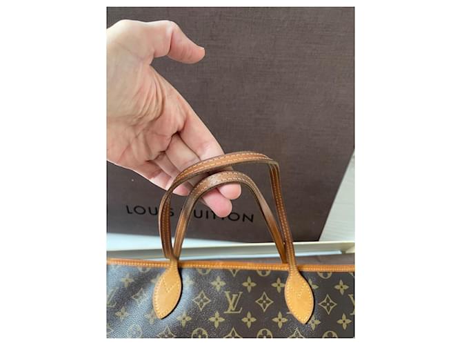 Louis Vuitton Neverfull Mittelmodell Dunkelbraun - Ansicht 7