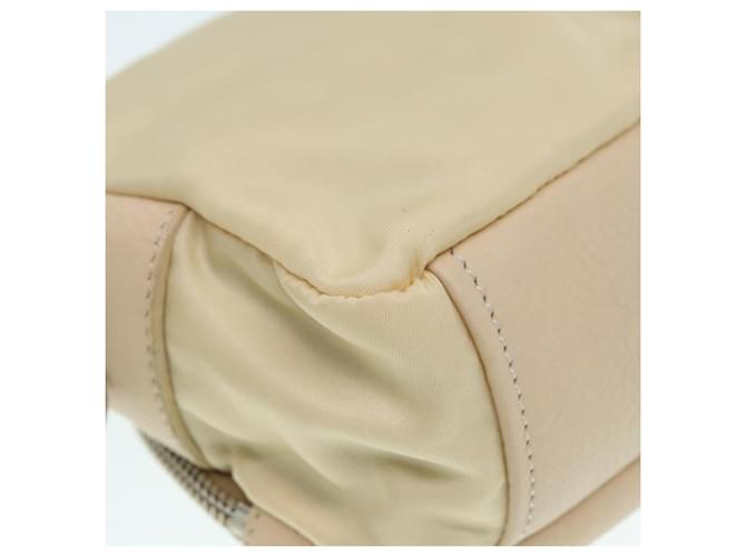 Pochette Prada Nylon Beige Argento Auth ki4892 - vista 15