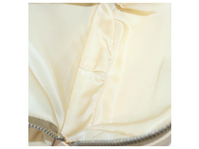 Pochette Prada Nylon Beige Argento Auth ki4892 - vista 22